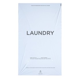 WELCOME Laundry Bags Hospitality - 14 X 24 Hotel Laundry Bags - Tear Tape Tie Closure White Plastic (Case of 1000)