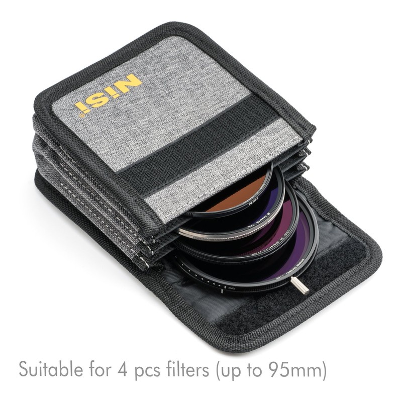 NiSi Soft Round Lens Filter Pouch/Camera Filter Bag - Hold