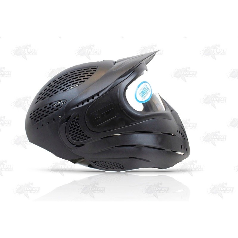 JT Premise Total Headshield Paintball Goggle with Single Lens, Black