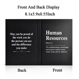 WUUCKOO Human Resources Definition 80 Sheets 160 Pages Blank Double-sided Hardcover Notebook, HR Appreciation Gift, HR Manager Thank You Gift, Farewell Gifts for HR Coworkers, Human Resources Gift