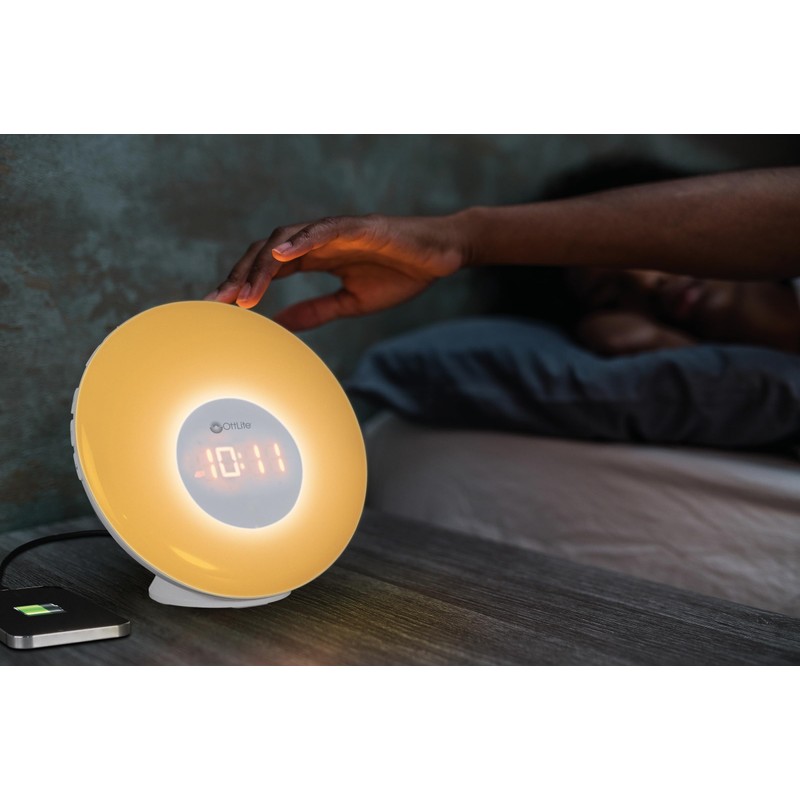 OttLite Wake Up Light with White Noise, Color Changing, Sunrise