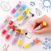 Yoosso 24Pcs Mini Pens, Multi Coloured Pens All In One