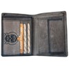 Grey Wallet Genuine Leather Ride or Die with RFID (Data