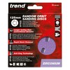 Trend Zirconium 125mm Random Orbit 40 Grit Abrasive Sanding Discs,
