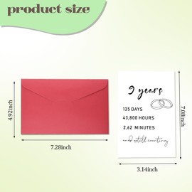 9 Year Wedding Anniversary Card Couple 9th Wedding Engagement Gifts for Couple Wife Husabnd 9 Years Marriage Gifts for Couples Her Him Nine Year Marriage Card Hubby Wifey Ninth Married Cards