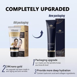 24K Nano Gold Magic Peel-Off Face Mask with Witch Hazel – Anti-Aging & Blackhead Removal for All Skin Types – Deep Cleansing Skincare in North America