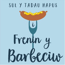 Pom Pom "I Frenin y Barbeciw" Welsh Father's Day Card