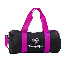 Hippowarehouse Bee Thoughtful Gymwear Gym Duffle Cylinder Uniform Kit Bag 50 x 25 x 25cm 20 litres