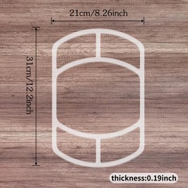 Betagt Valet Tray Router Templates, 5mm Thick Acrylic Templates for Woodworking, DIY Router Inlay Template for Painting Supplies and Craft Projects Kitchen Tracing Guide Tools (Style 3)