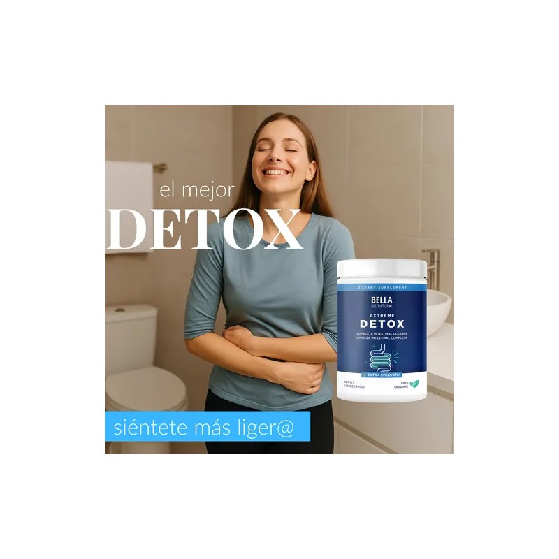 Suplemento Herbal Extreme Detox Intestinal de Bella All Natural con