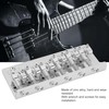 6-String Electric Bass Bridge, Zinc Alloy, Fixed Type with Adjustable
