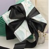 50mm Double Satin Black 25 Metres Ribbon Thickness 5cm Wedding
