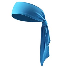 Frcolor Head Tie Sports Headband Tie Headband for Women and Men Sweatband Head Ties Ideal for Running Working Out Tennis Karate Athletics (Blue)