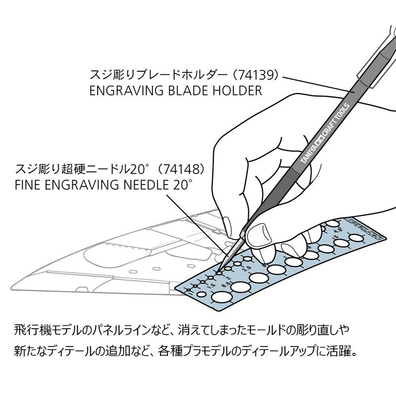 Tamiya Craft Tool Series No.150 Modeling Plate (Circle, 0.04 -