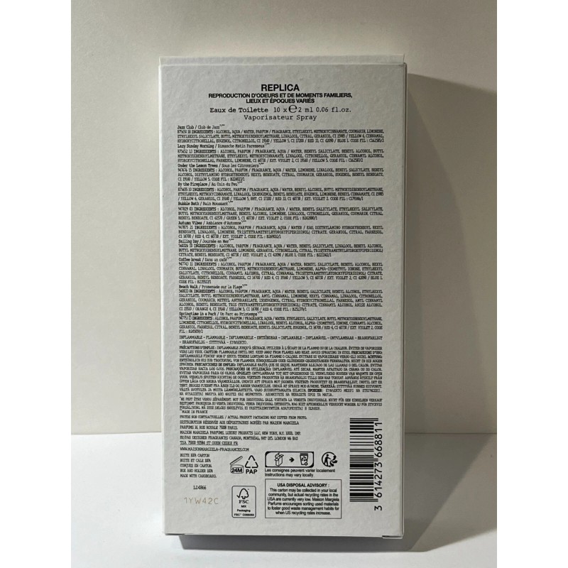 Maison Margiela REPLICA Memory Box discovery Perfume 10 Piece set