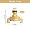 KUHAWL Brass Quick Coupling, Pack of 2 Garden Hose Quick