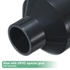 M METERXITY 1-Pack UPVC Reducer Pipe Fitting, DN65x40 Reducing Coupling
