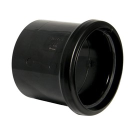 FloPlast SP124 Single Socket Coupling Black
