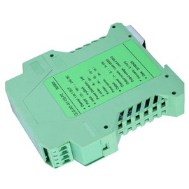 GLG 24V DC Power Signal Analog Digital Converter Signal Converter Isolator Transmitter 4-20mA PLC Detection Signal Conditioner (One Input and One Output 4-20mA to 0-10V)