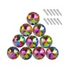 Starworld 10 Pieces Colorful Drawer Knobs, Crystal Glass Door Pull