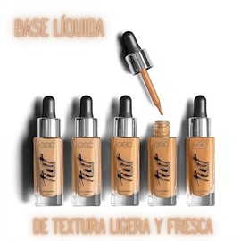 GOC Tint Foundation|Maquillaje|Base de maquillaje|Efecto tinta|Larga duración| Efecto mate| Base de maquillaje alta cobertura |Ácido Hialuronico|Ideal para pieles grasas a mixtas|Mod GTF02C