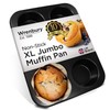 Wrenbury Jumbo Muffin Pan 6 Cup - Nonstick XL Deep