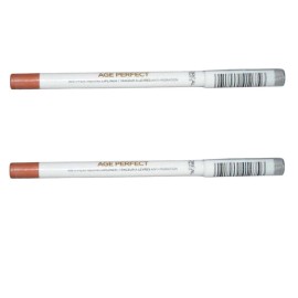 L'Oreal Paris Pack of 2 L'Oreal Paris Age Perfect Anti-Feathering Lip Liner, Bright Mocha 10