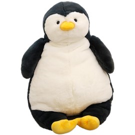 ARELUX 22in Large Penguin Plush Stuffed Animal Hugging Pillow:Soft Giant Sleeping Body Warm Fluffy Pillow Adorable Chubby Plushie Toy Creative Dormitory