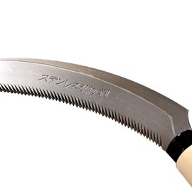 KAKURI Serrated Sickle Garden Tool 6.7", Weeding Tool Sickle for Weeding, Harvesting, Repotting, Stainless Steel Blade