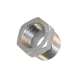 Megairon 3/4" Male NPT to 1/2" Female NPT Female Reducing/Reducer Bushing Pipe Fitting,Adapter,Stainless Steel SS 304 Hex Bushing