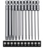WANGR 11pcs Torx Screwdriver Bit Set T6-T40 1/4 Inch Hex