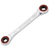 Powerbuilt 641761 Ratcheting Double Box-End E-Star Wrench - E14/E18, Silver
