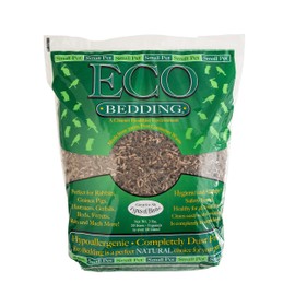 ECO BEDDING 99% Dust Free Paper Bedding for Small Pets and Birds, Eco Natural, 60 L