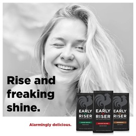 Eight O'Clock Coffee Early Riser House Blend Ground Coffee, Medium Roast, 1.4 Pound (Pack of 1)