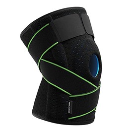Knee Brace with Side Stabilizers & Patella Gel Pads for Knee Support