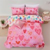 Holawakaka Girls Twin Pink Comforter Set with Sheets, 6 Pieces