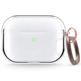 elago Clear Case with Keychain Compatible with AirPods Pro [Transparent]