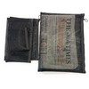 4 x Black See Through Mesh Exam Pencil Case Plastic