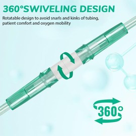 JEYORZY 5 Pack Oxygen Hose Connector, Rotating Hose Connector, Swivel Connector for Hoses, Prevent Hose Connector, O2 Hose Connector Prevent Hose Twisting