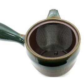 久村 Pottery (hisamuratouki) 急須 Brown 370ml Thousand Old Burn Round Net 急須 Thousands And Webbing Roll 7463 