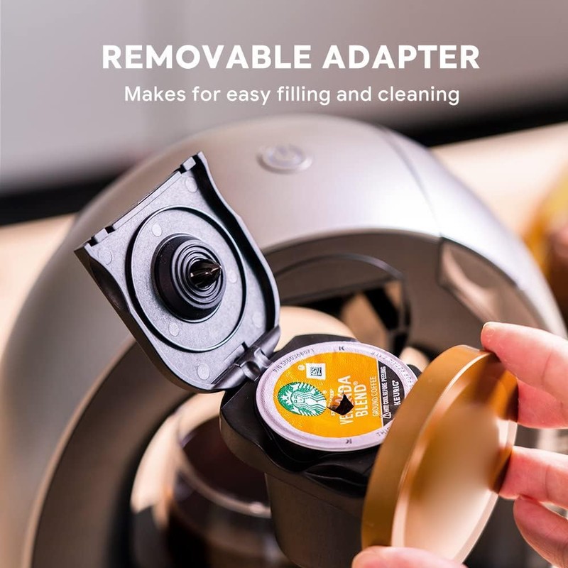 BENFUCHEN Pod and Grounds Single-Serve Coffee Maker, 2 in 1