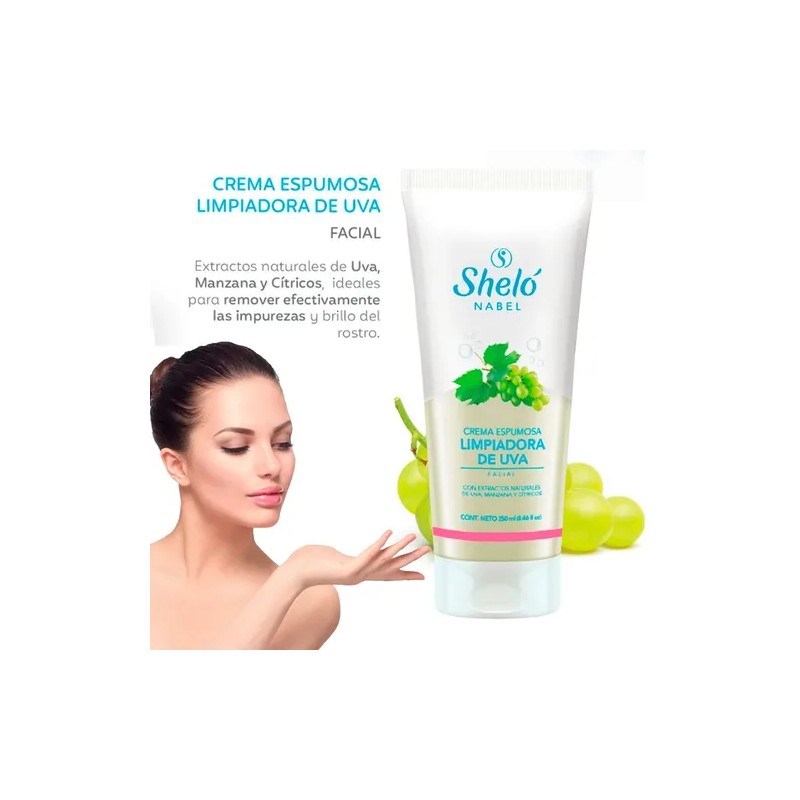 Crema Limpiadora Facial Hidratante Antioxidante 250 Ml Shelo