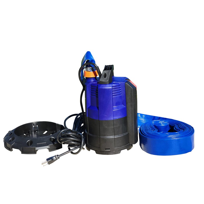 Professional EZ Travel Collection Submersible Water Pump with 25-Foot Hose