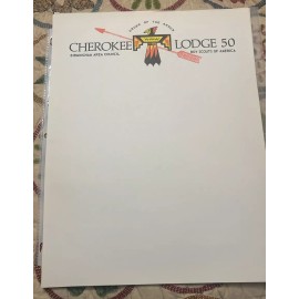 Lodge Cherokee 50 sheets (5) of 1960-70’s  stationary