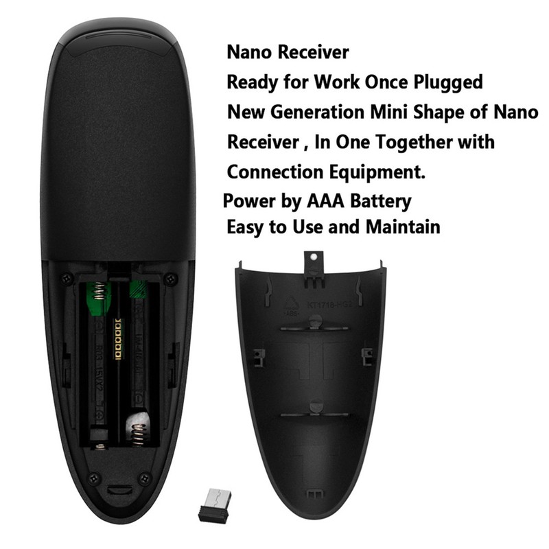 2.4G USB Wireless Air Remote Mouse Voice Infrared Controller for