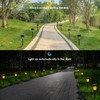 10 Pack Solar Pathway Lights Outdoor - Bright Solar Powered