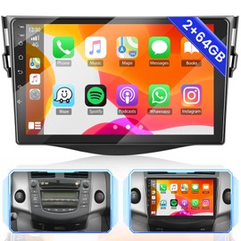 5G WiFi 64GB for Toyota RAV4 2007-2011 Android Car Stereo, 9 Inch Touchscreen Car Radio with Carplay Android Auto HiFi GPS Bluetooth Backup Camera Audio/Video Output