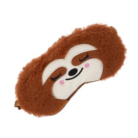 FRCOLOR Cute Sloth Animal Sleep Mask Plush Eye Cover for Light Blocking Eye Mask for Travel Napping Office Use and Sleepovers