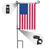 HOOSUN 20 Pack Garden Flag Clips And Stoppers,Tiger Clips Spring