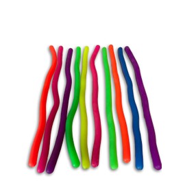 Toys+ Crazy Stretchy String! 10 Pack Stretchy String Fidgets Sensory Stress Reliever ADD, ADHD for Autism Builds Focus and Patience (Multi, 10 Pack)